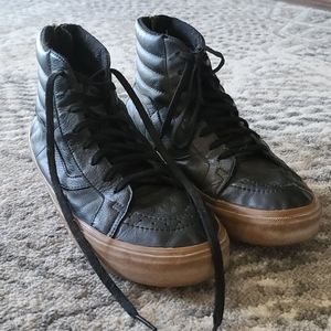 Vans Off the Wall Black Vintage High Top Boots